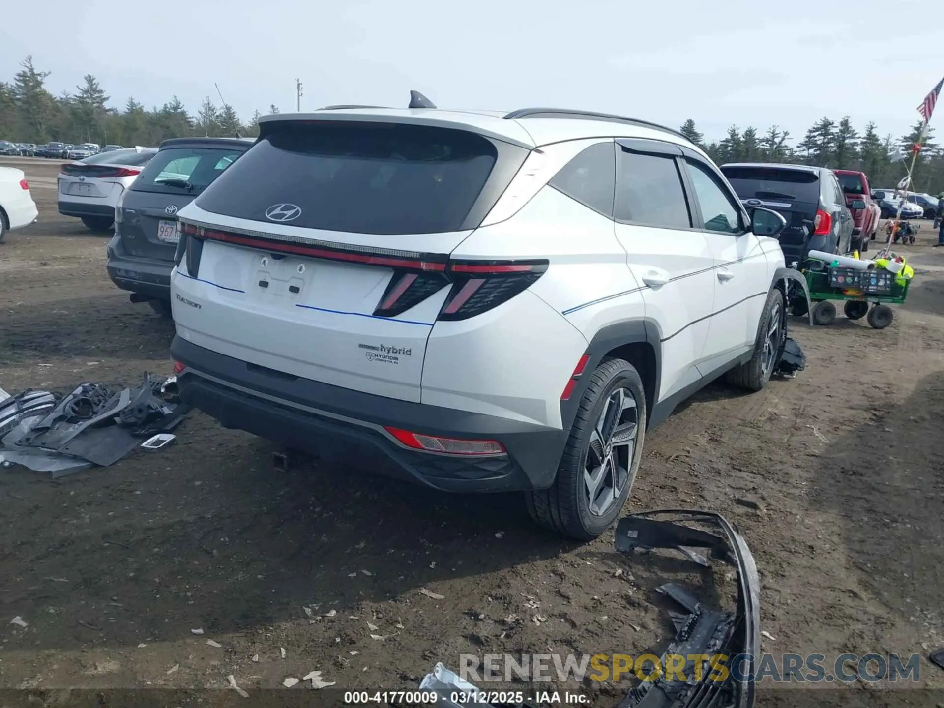 4 Photograph of a damaged car KM8JFCA18NU049213 HYUNDAI TUCSON HYBRID 2022