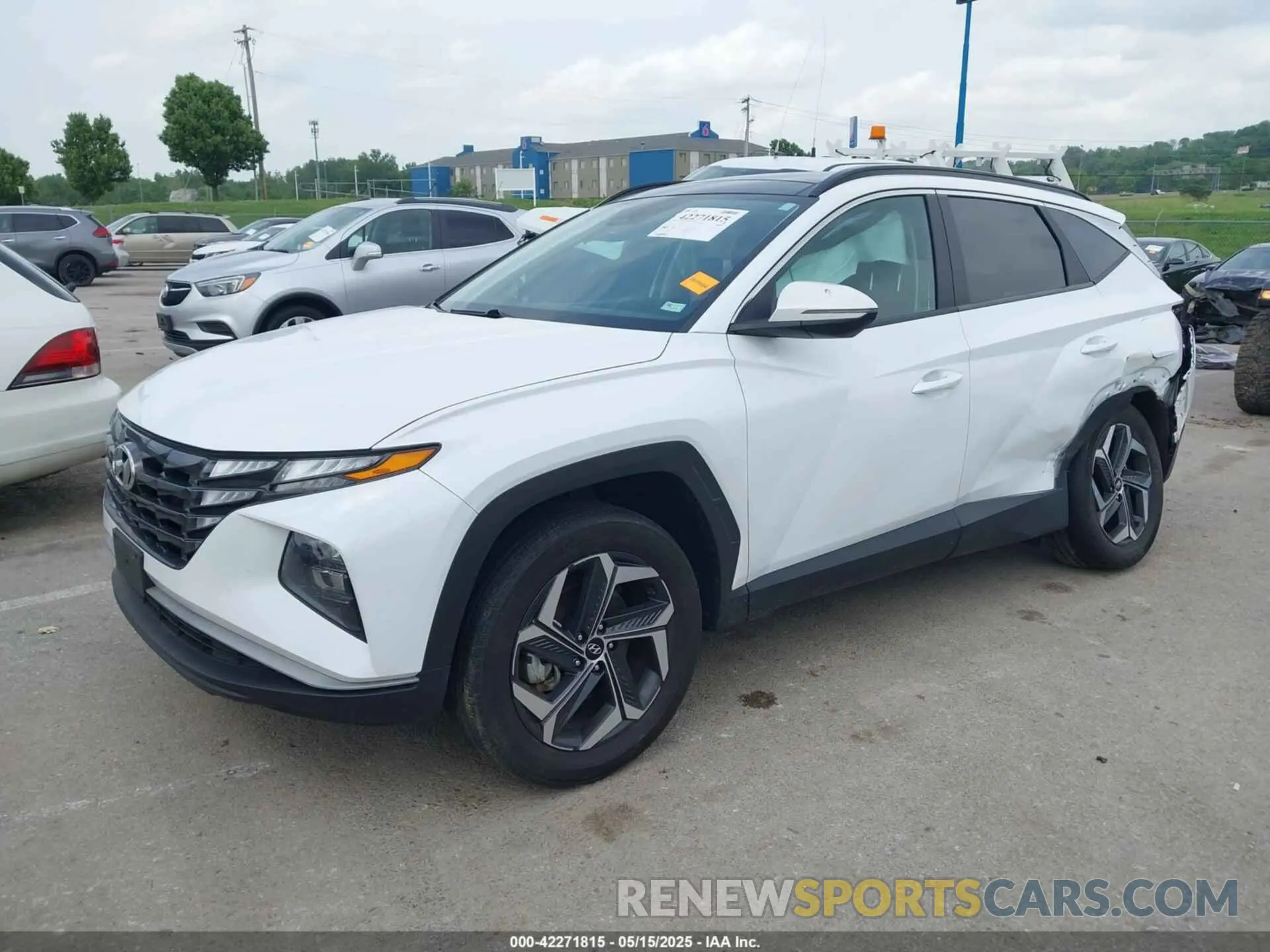 2 Photograph of a damaged car KM8JFCA18NU050944 HYUNDAI TUCSON HYBRID 2022