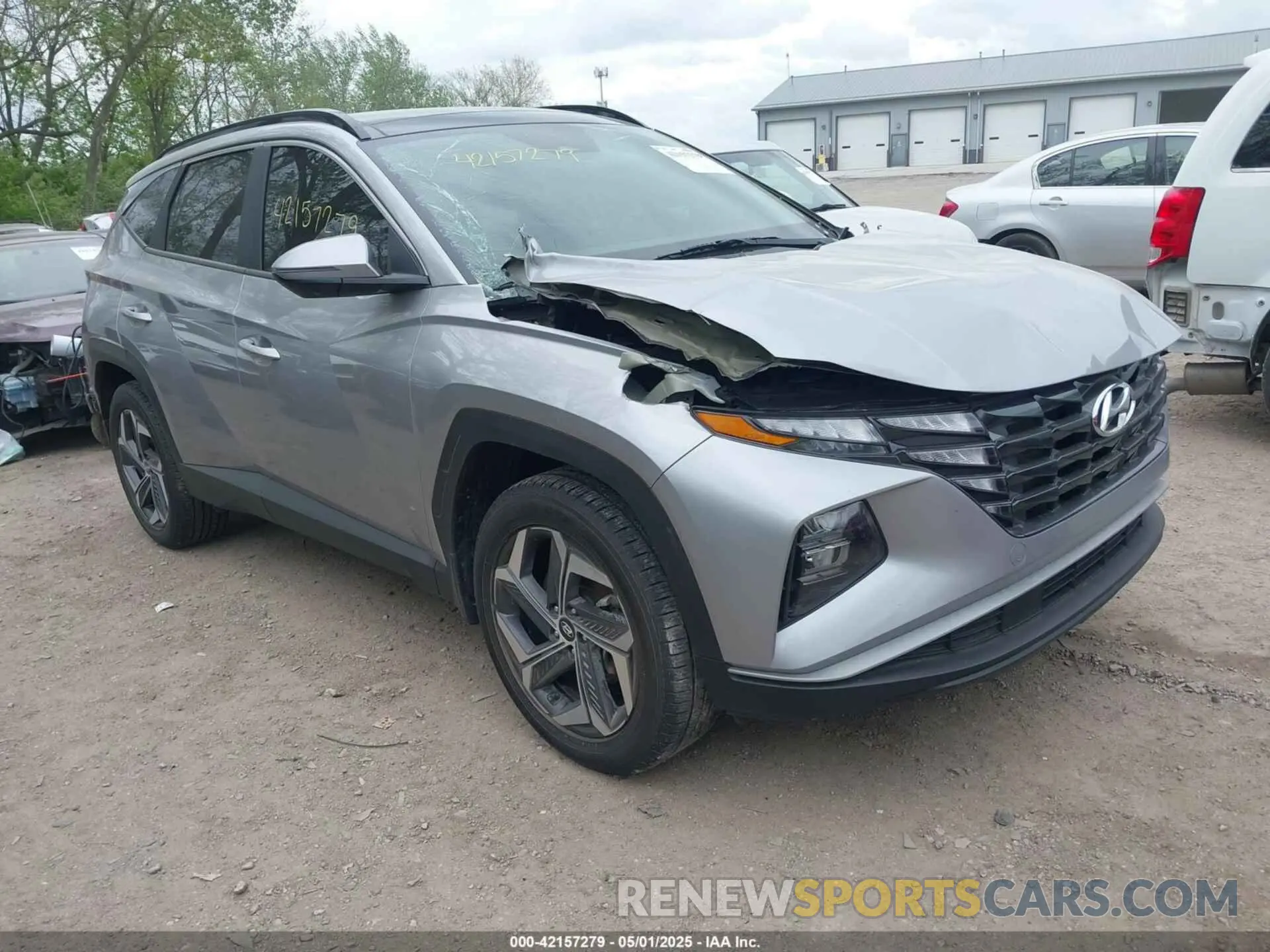 1 Photograph of a damaged car KM8JFCA18NU056372 HYUNDAI TUCSON HYBRID 2022