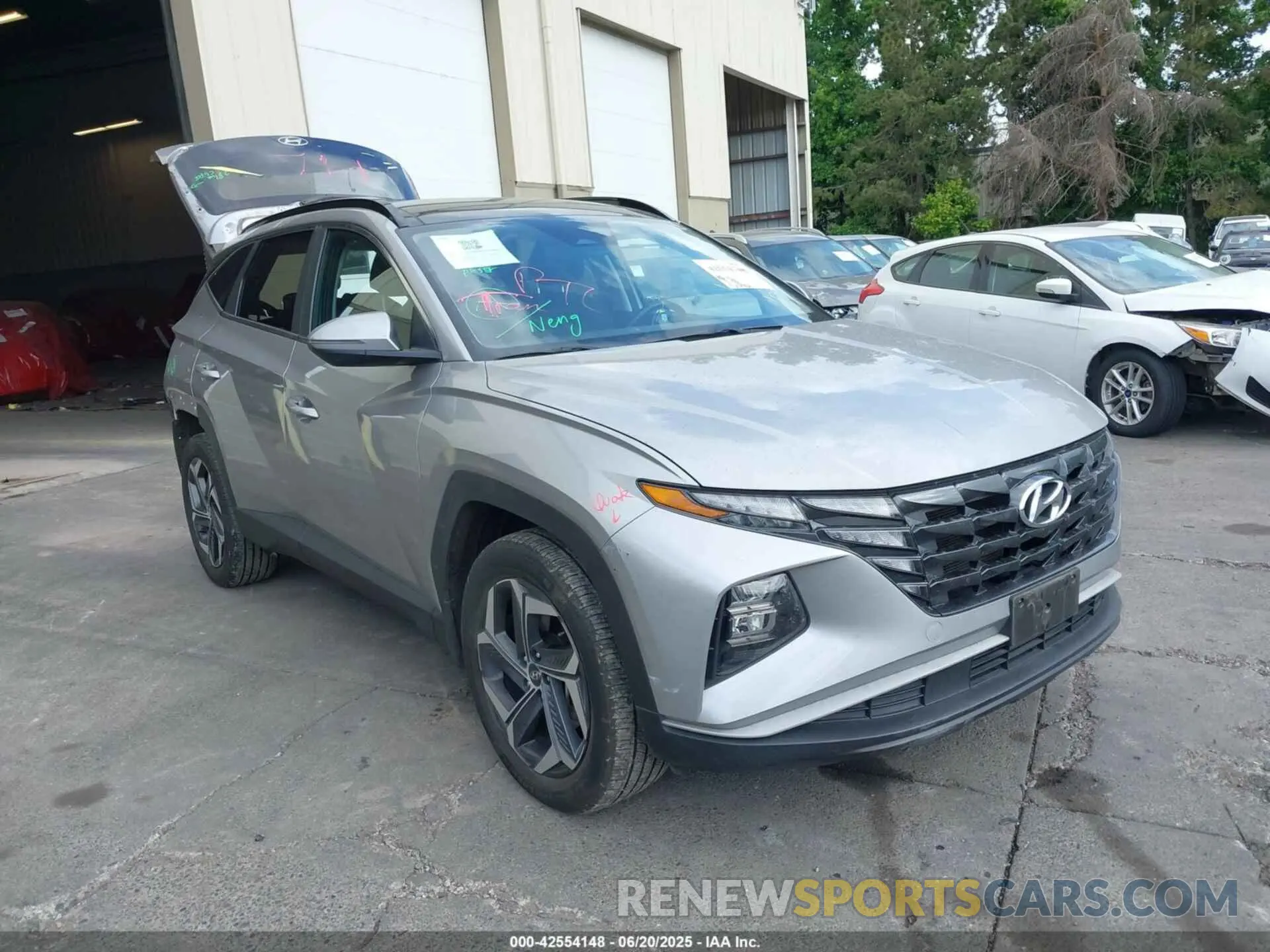 1 Photograph of a damaged car KM8JFCA18NU058493 HYUNDAI TUCSON HYBRID 2022
