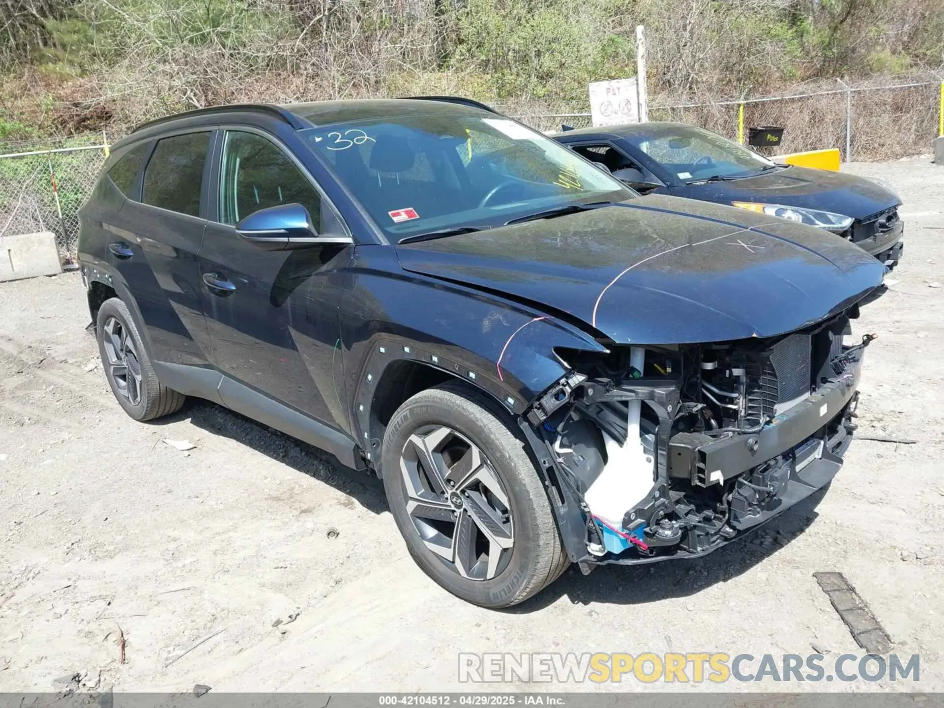 1 Photograph of a damaged car KM8JFCA18NU080719 HYUNDAI TUCSON HYBRID 2022
