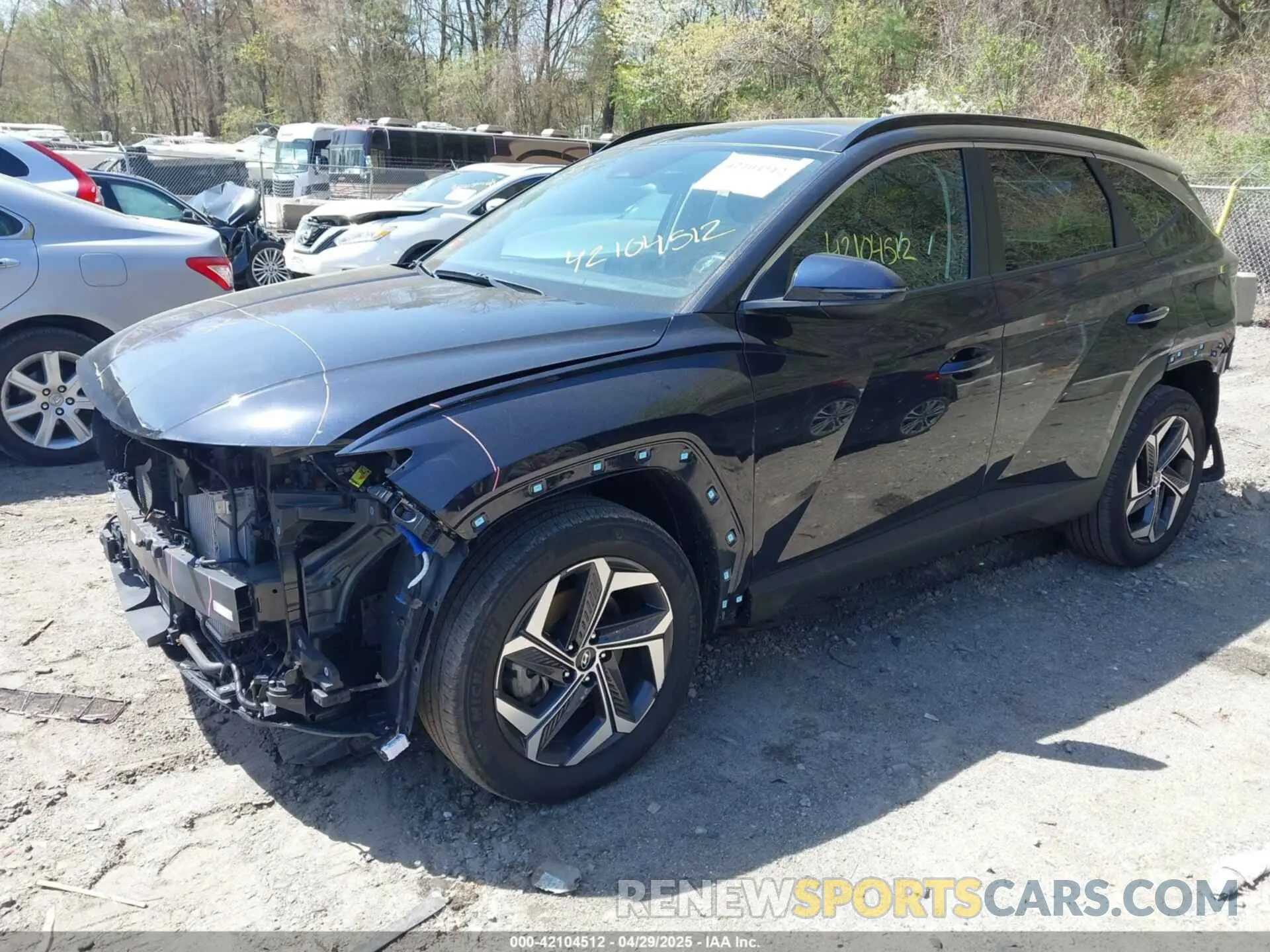 2 Photograph of a damaged car KM8JFCA18NU080719 HYUNDAI TUCSON HYBRID 2022