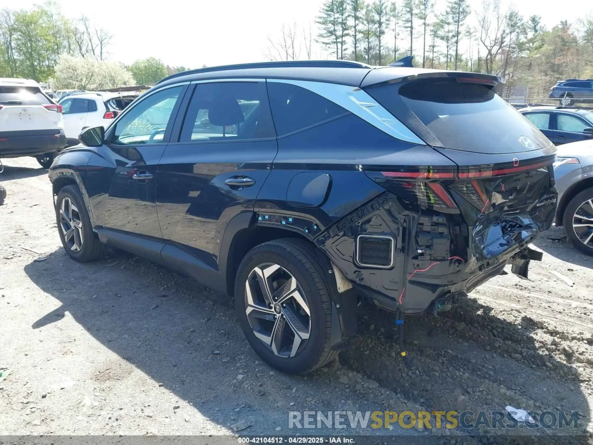3 Photograph of a damaged car KM8JFCA18NU080719 HYUNDAI TUCSON HYBRID 2022