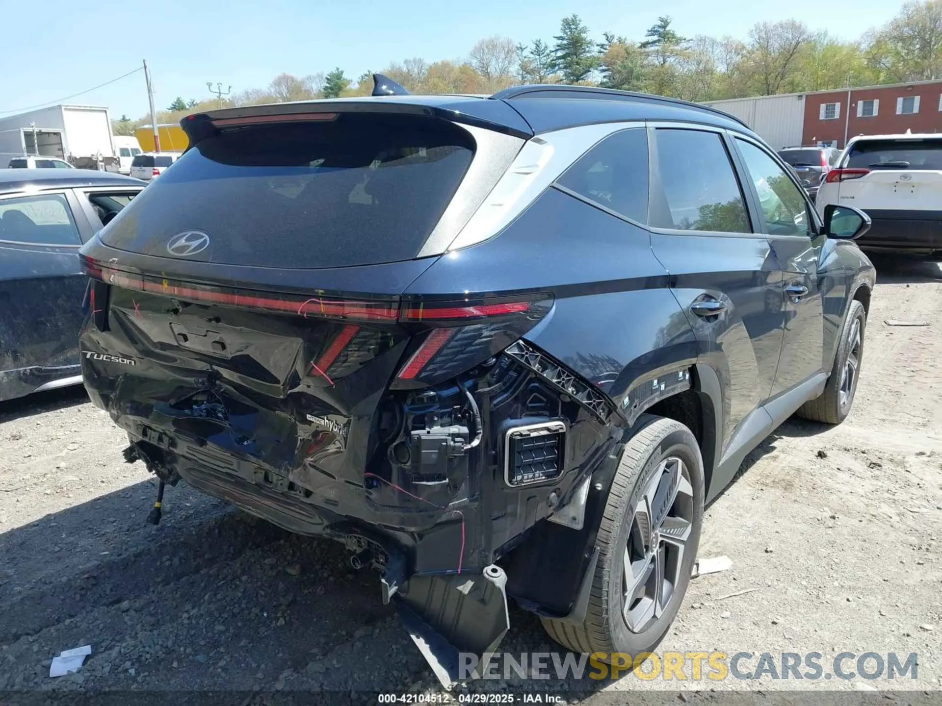4 Photograph of a damaged car KM8JFCA18NU080719 HYUNDAI TUCSON HYBRID 2022