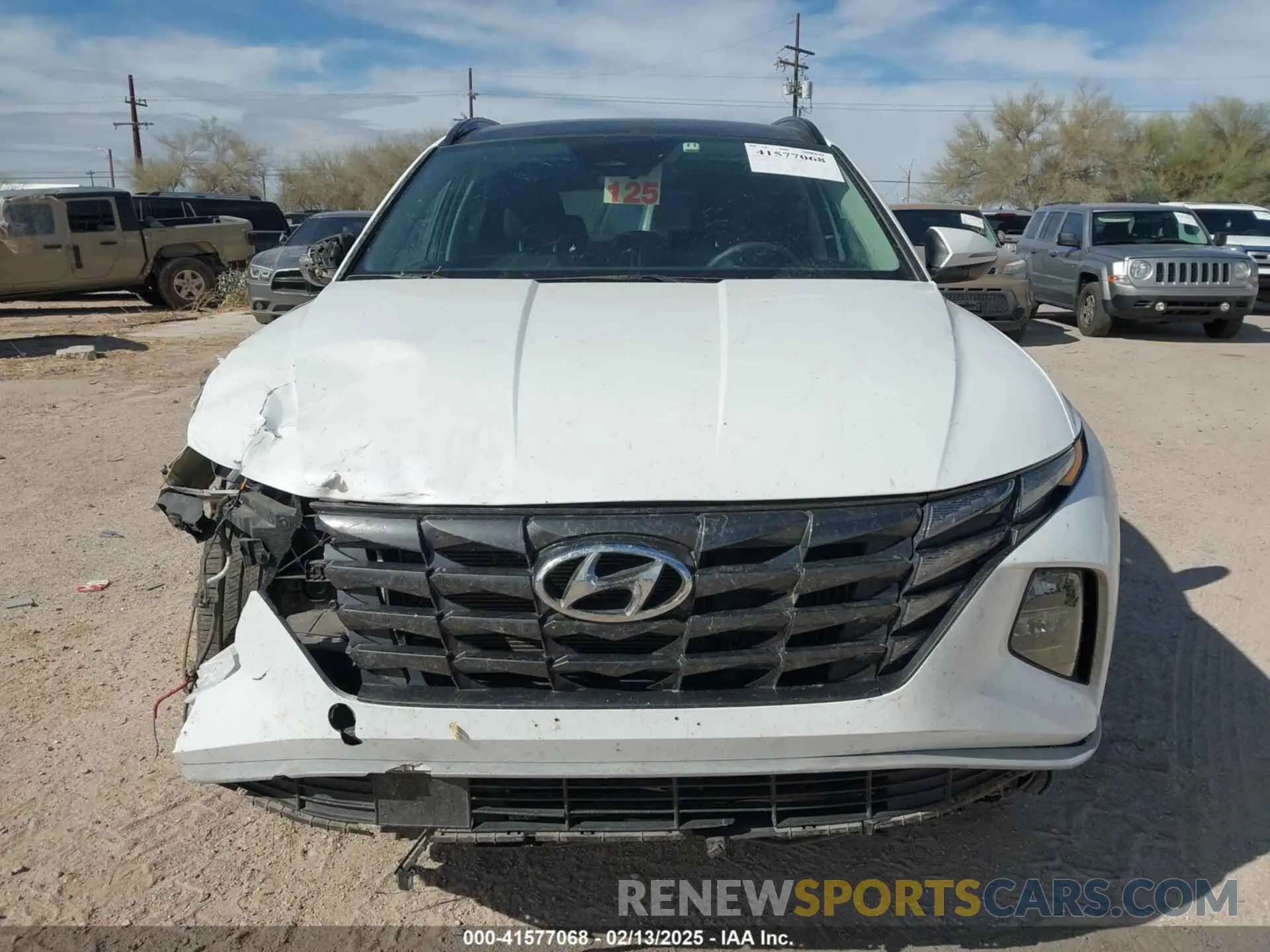 13 Photograph of a damaged car KM8JFCA1XNU034258 HYUNDAI TUCSON HYBRID 2022