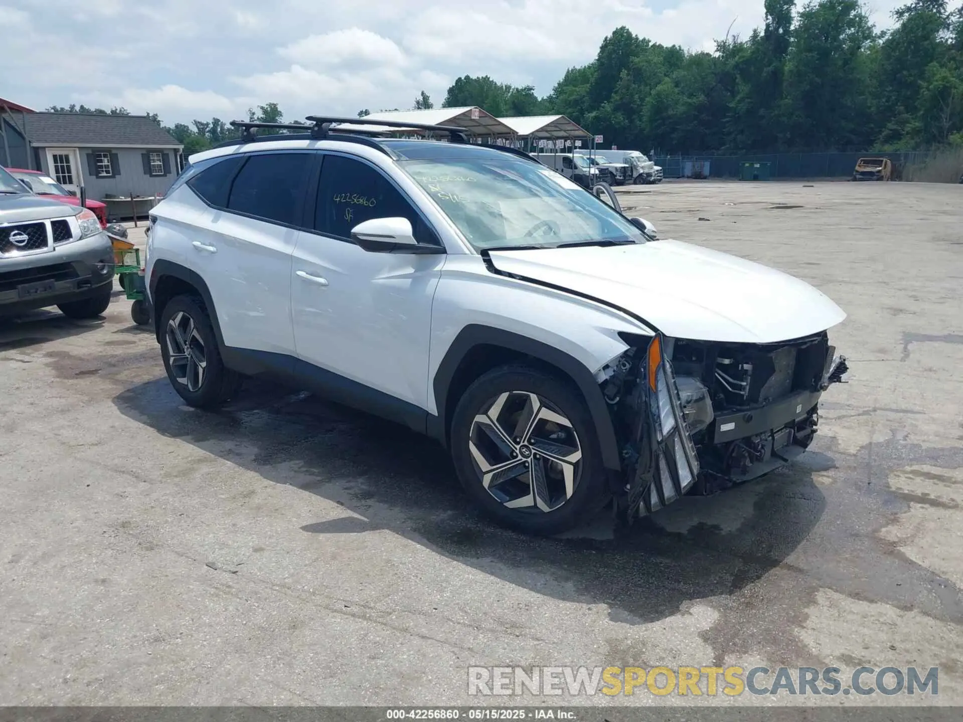 1 Photograph of a damaged car KM8JFCA1XNU057877 HYUNDAI TUCSON HYBRID 2022