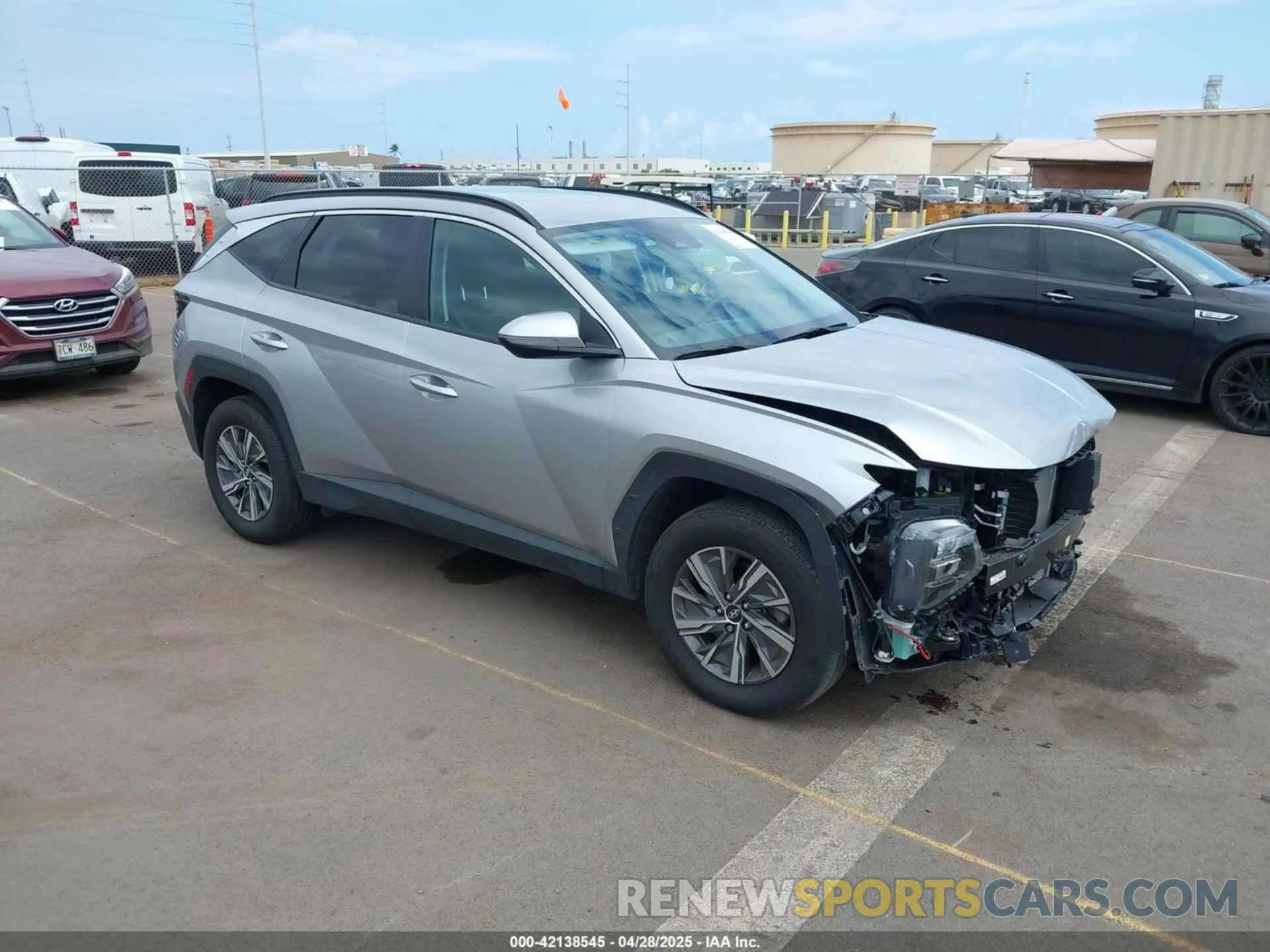 1 Photograph of a damaged car KM8JBCA16PU097422 HYUNDAI TUCSON HYBRID 2023