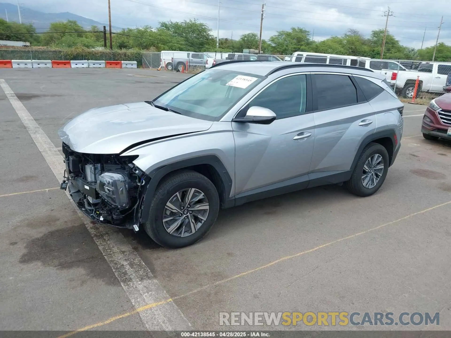 2 Photograph of a damaged car KM8JBCA16PU097422 HYUNDAI TUCSON HYBRID 2023