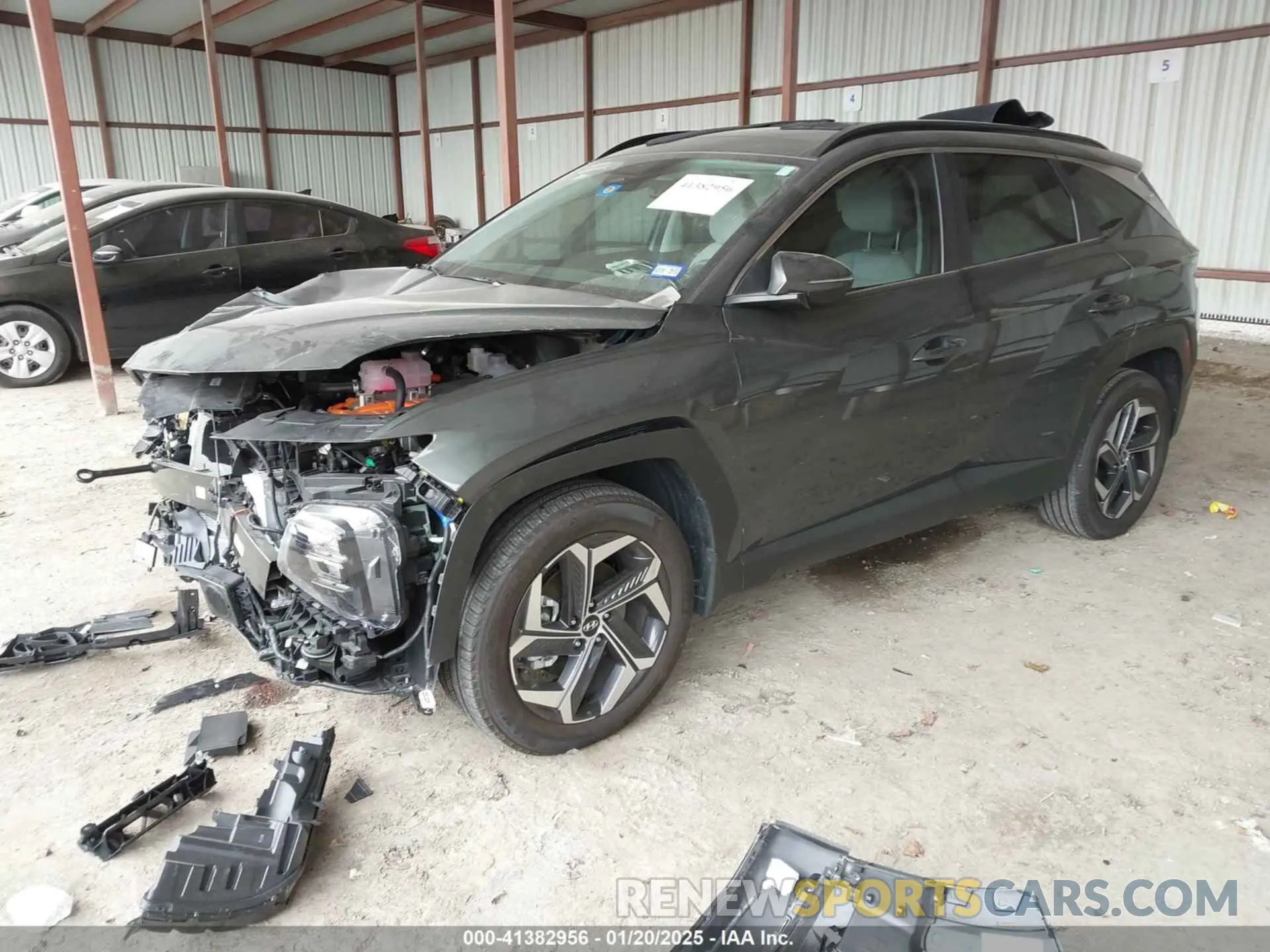2 Photograph of a damaged car KM8JFCA16PU123747 HYUNDAI TUCSON HYBRID 2023