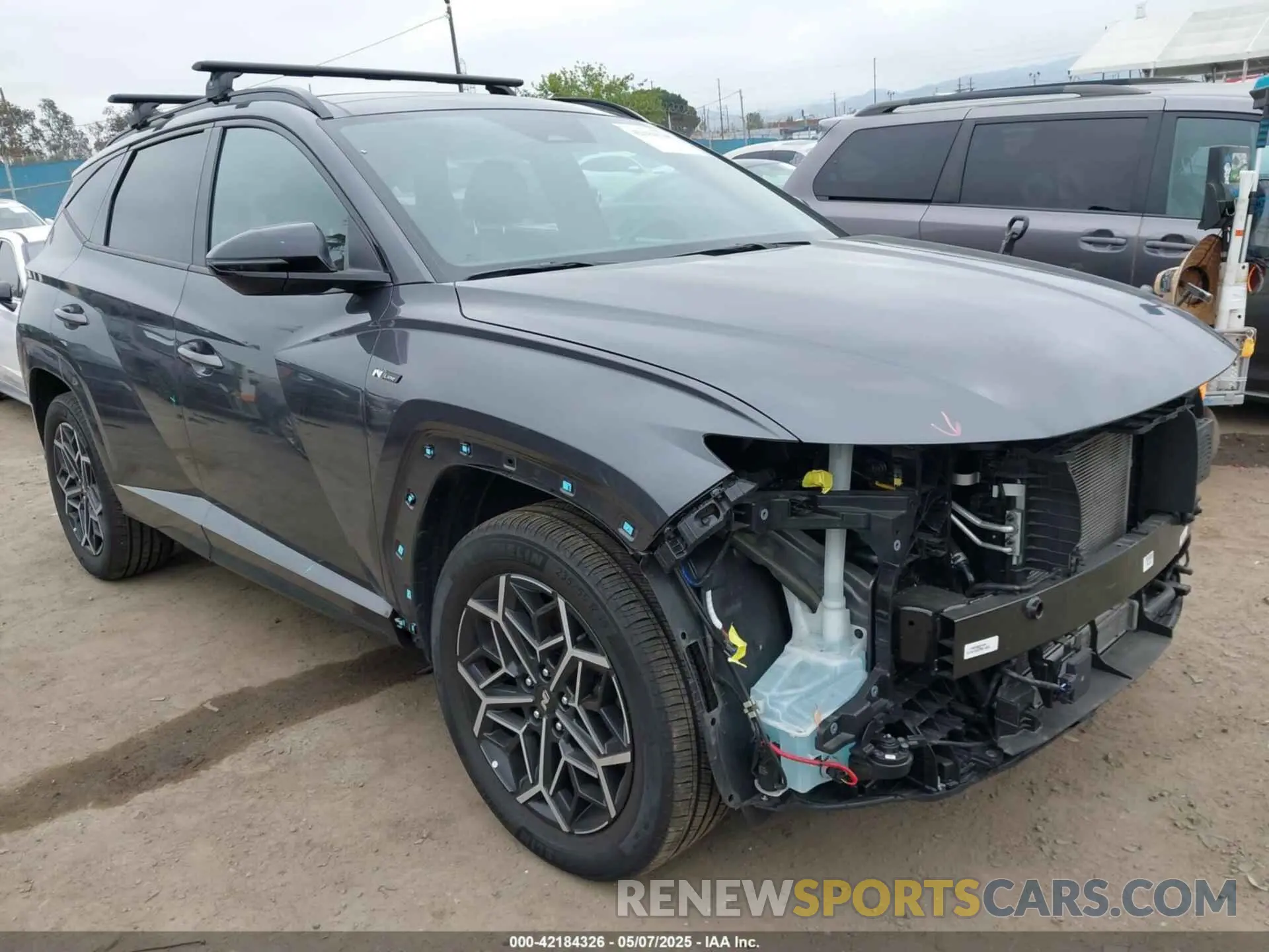 1 Photograph of a damaged car KM8JFCD10RU145581 HYUNDAI TUCSON HYBRID 2024