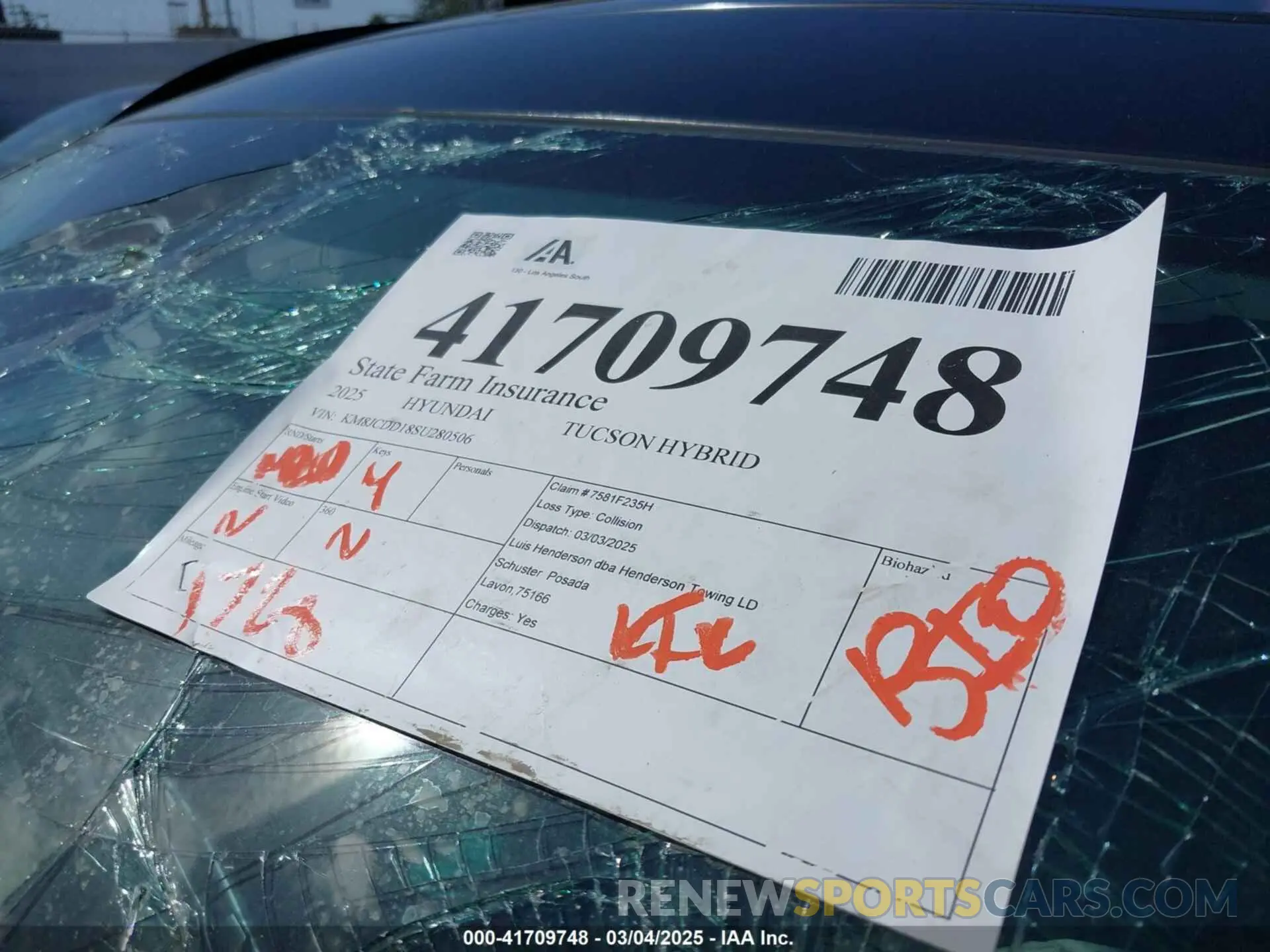 13 Photograph of a damaged car KM8JCDD18SU280506 HYUNDAI TUCSON HYBRID 2025