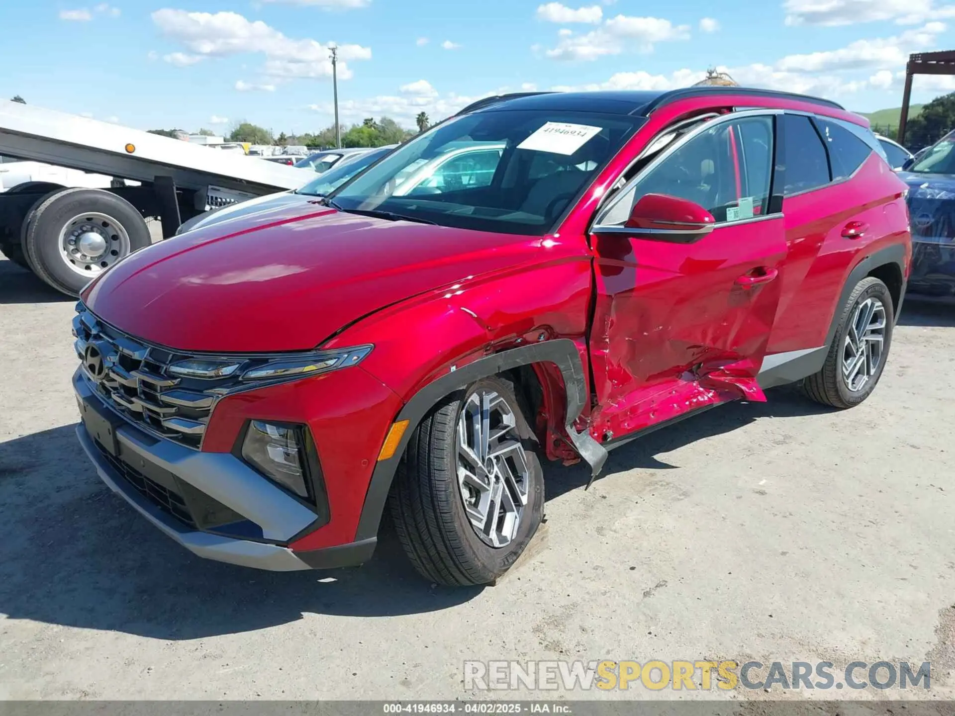 2 Photograph of a damaged car KM8JEDD14SU261574 HYUNDAI TUCSON HYBRID 2025