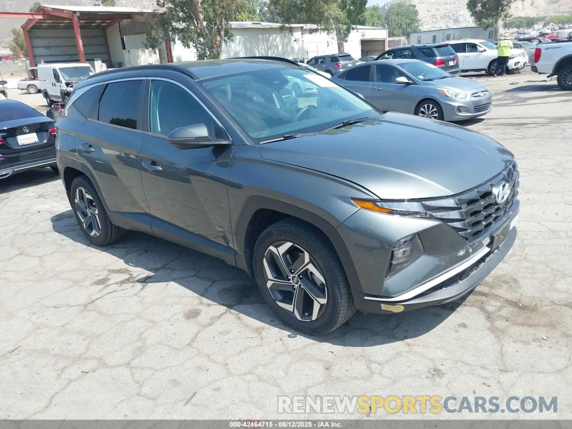 1 Photograph of a damaged car KM8JBDA26NU035823 HYUNDAI TUCSON PLUG-IN HYBRID 2022