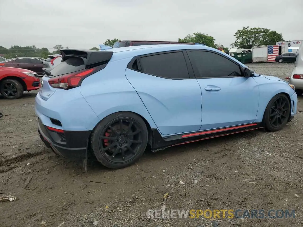 3 Photograph of a damaged car KMHT36AH3KU002313 HYUNDAI VELOSTER 2019