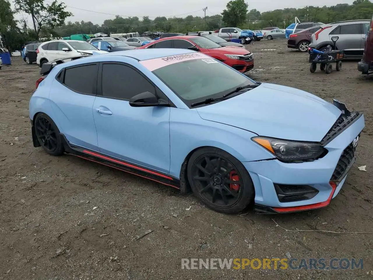 4 Photograph of a damaged car KMHT36AH3KU002313 HYUNDAI VELOSTER 2019