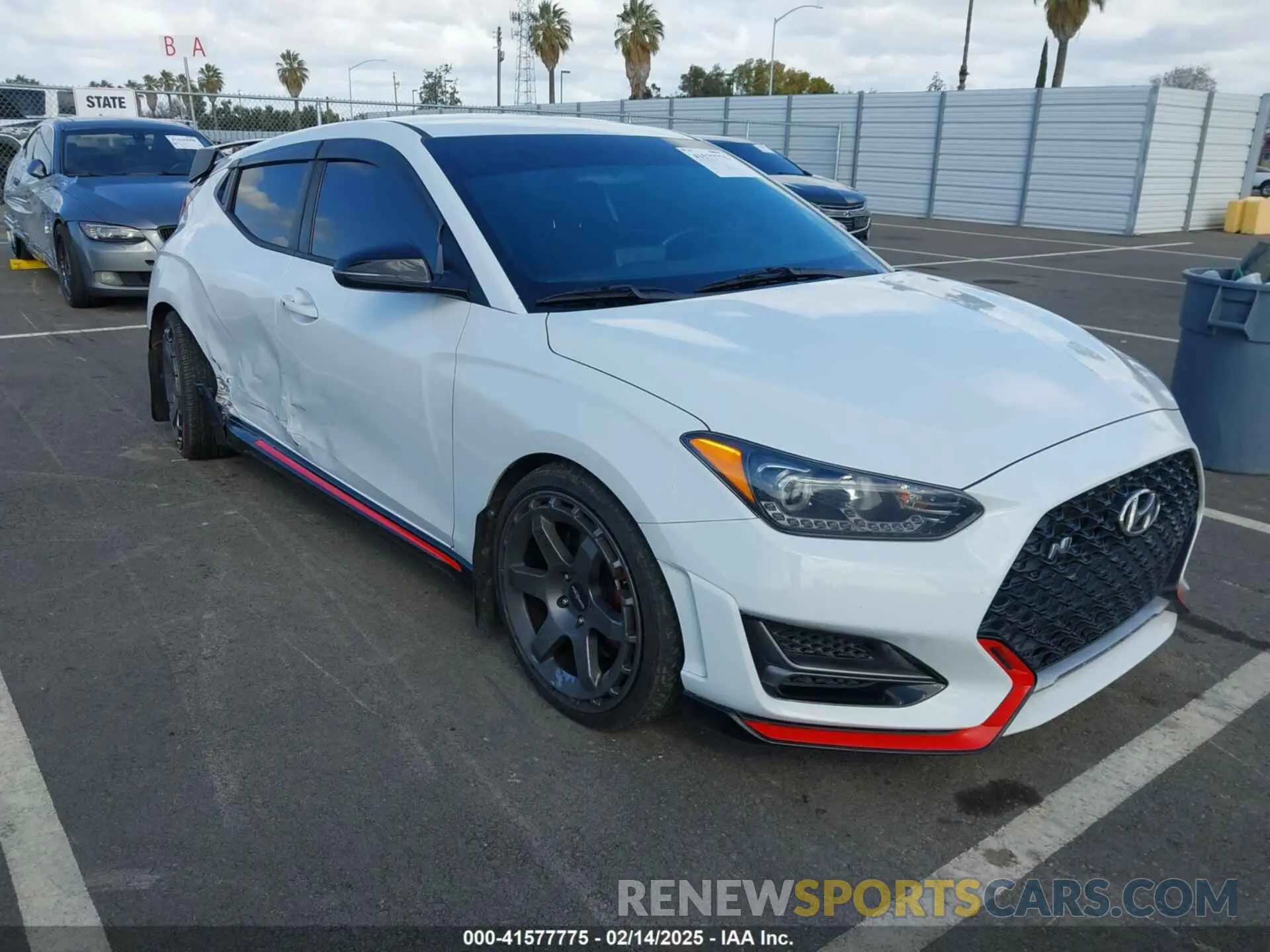 1 Photograph of a damaged car KMHT36AH6KU001916 HYUNDAI VELOSTER 2019