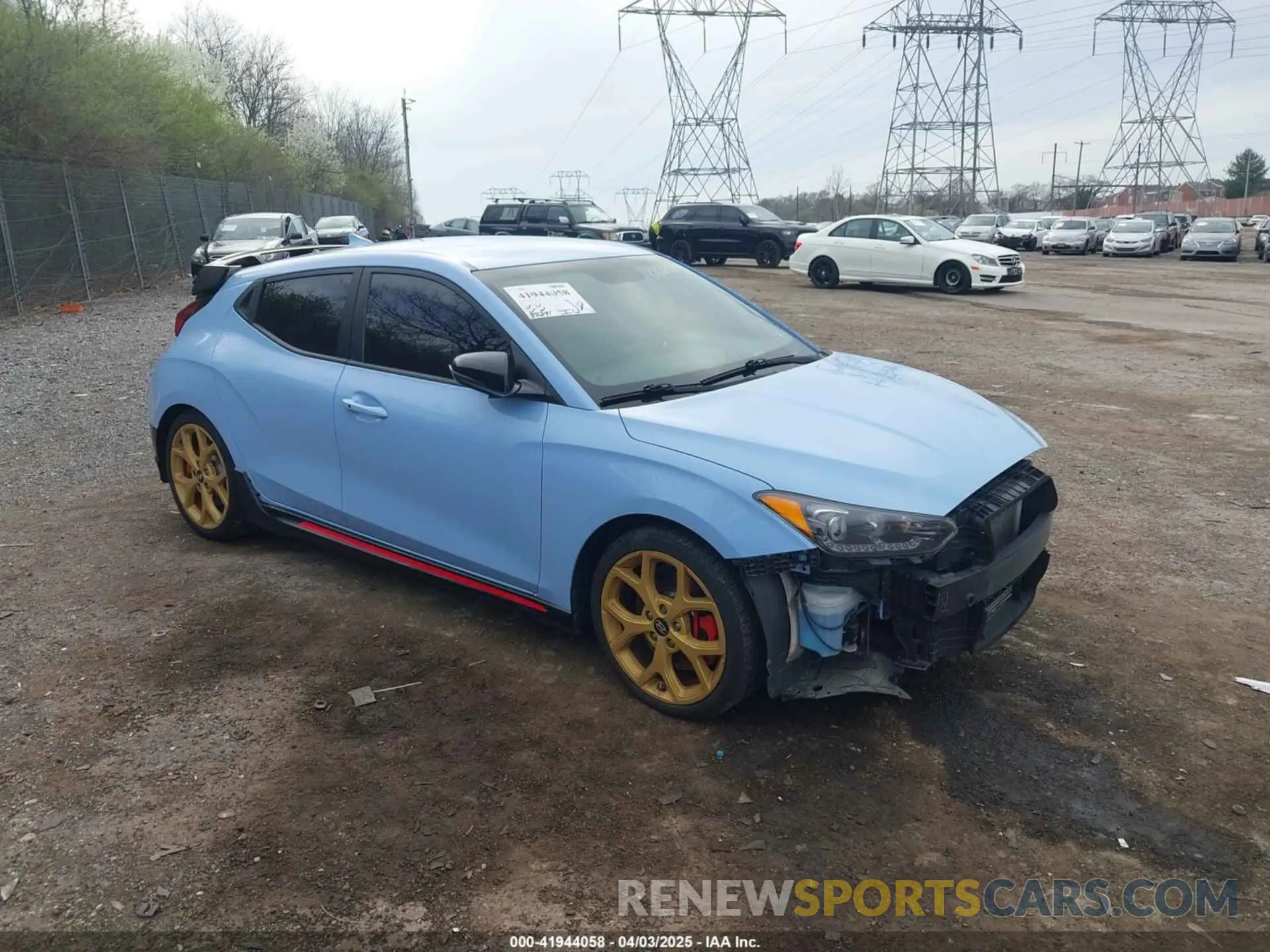 1 Photograph of a damaged car KMHT36AHXKU002812 HYUNDAI VELOSTER 2019