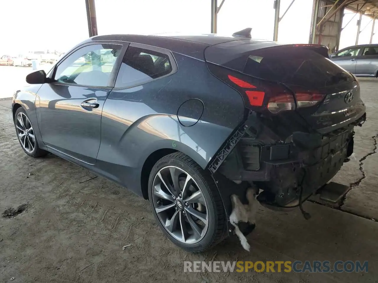 2 Photograph of a damaged car KMHTG6AF0KU015278 HYUNDAI VELOSTER 2019