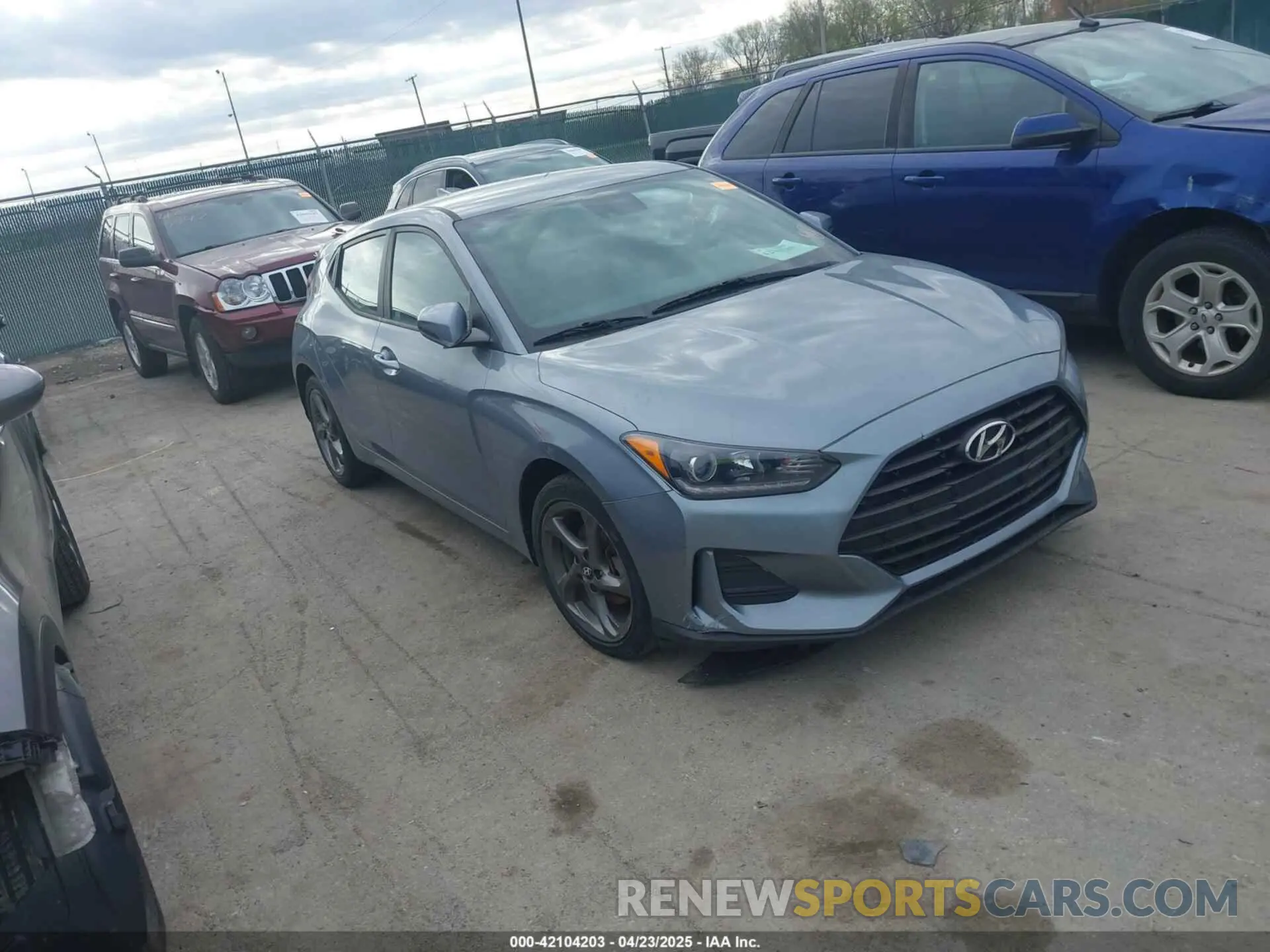 1 Photograph of a damaged car KMHTG6AF0KU017161 HYUNDAI VELOSTER 2019