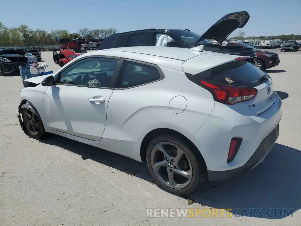 2 Photograph of a damaged car KMHTG6AF4KU013856 HYUNDAI VELOSTER 2019