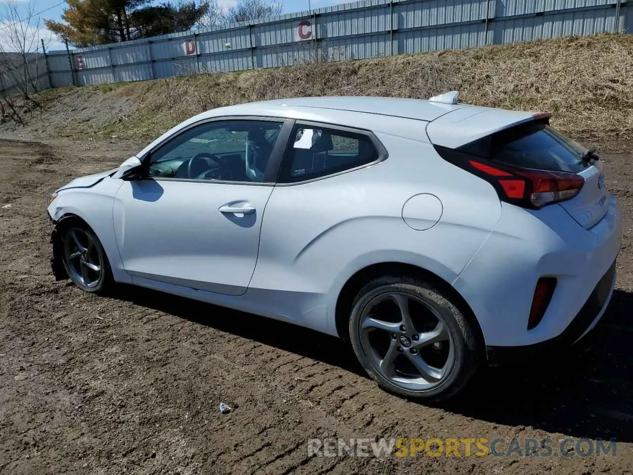 2 Photograph of a damaged car KMHTG6AF4KU017034 HYUNDAI VELOSTER 2019