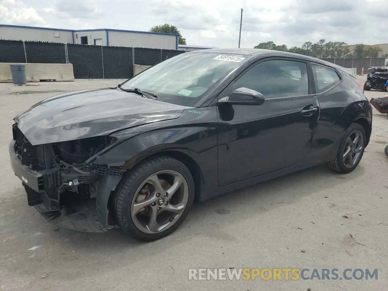 1 Photograph of a damaged car KMHTG6AF5KU010674 HYUNDAI VELOSTER 2019