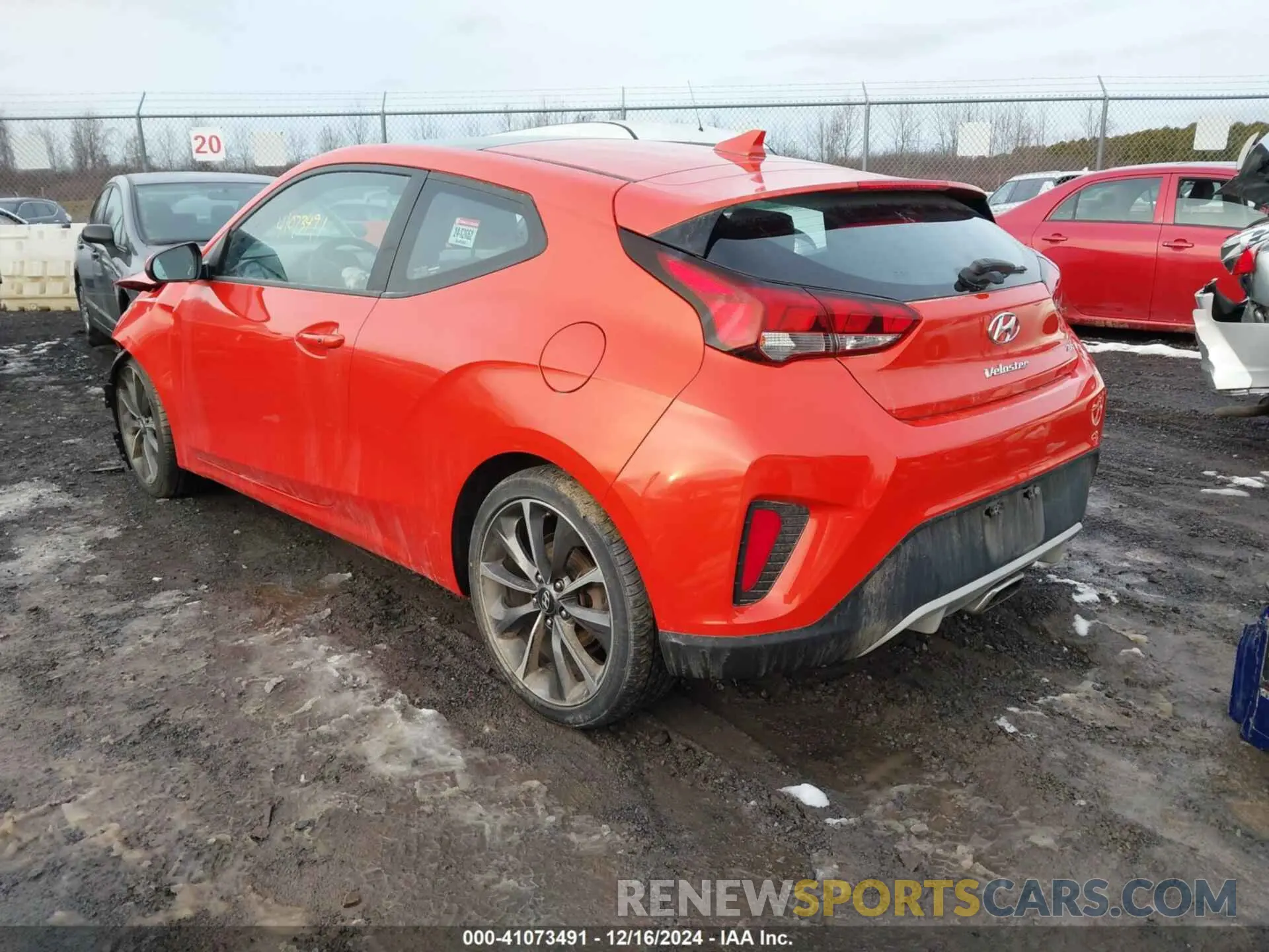 3 Photograph of a damaged car KMHTG6AF6KU005046 HYUNDAI VELOSTER 2019