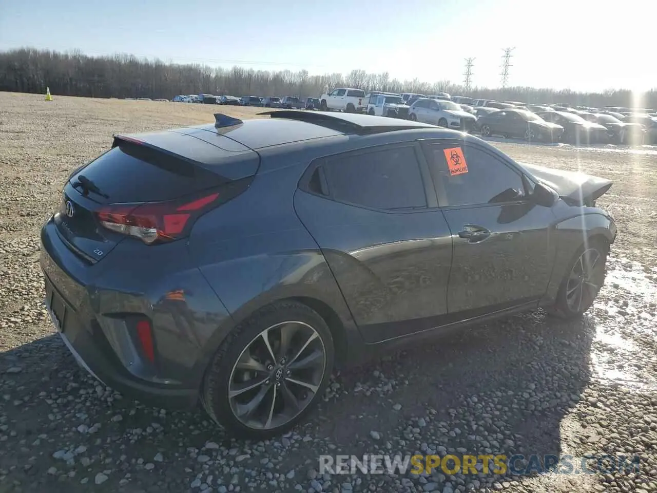 3 Photograph of a damaged car KMHTG6AF6KU012126 HYUNDAI VELOSTER 2019