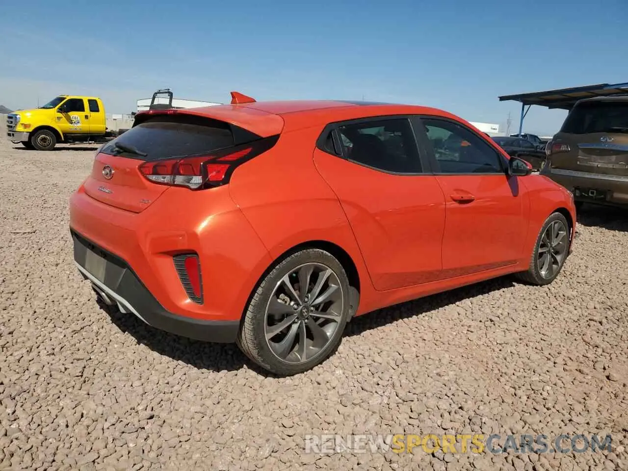 3 Photograph of a damaged car KMHTG6AF6KU019061 HYUNDAI VELOSTER 2019