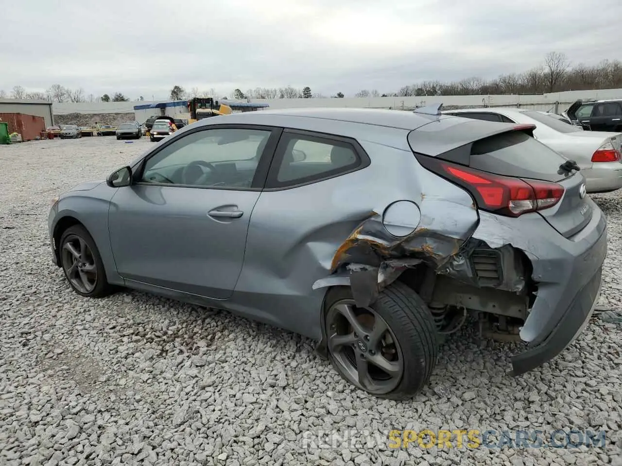 2 Photograph of a damaged car KMHTG6AF8KU017005 HYUNDAI VELOSTER 2019