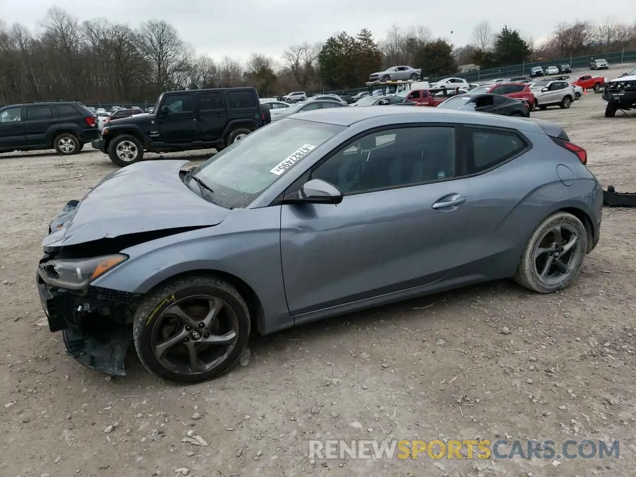 1 Photograph of a damaged car KMHTG6AF8KU017103 HYUNDAI VELOSTER 2019