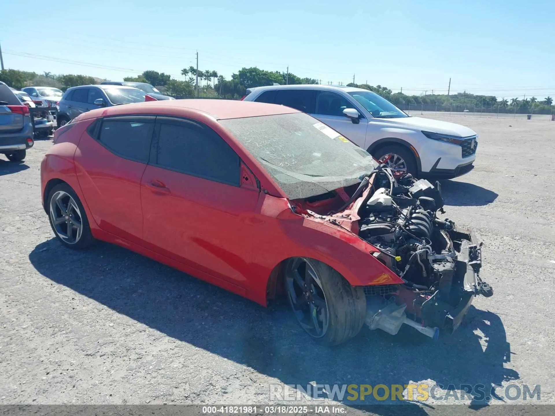 1 Photograph of a damaged car KMHTG6AF9KU003775 HYUNDAI VELOSTER 2019