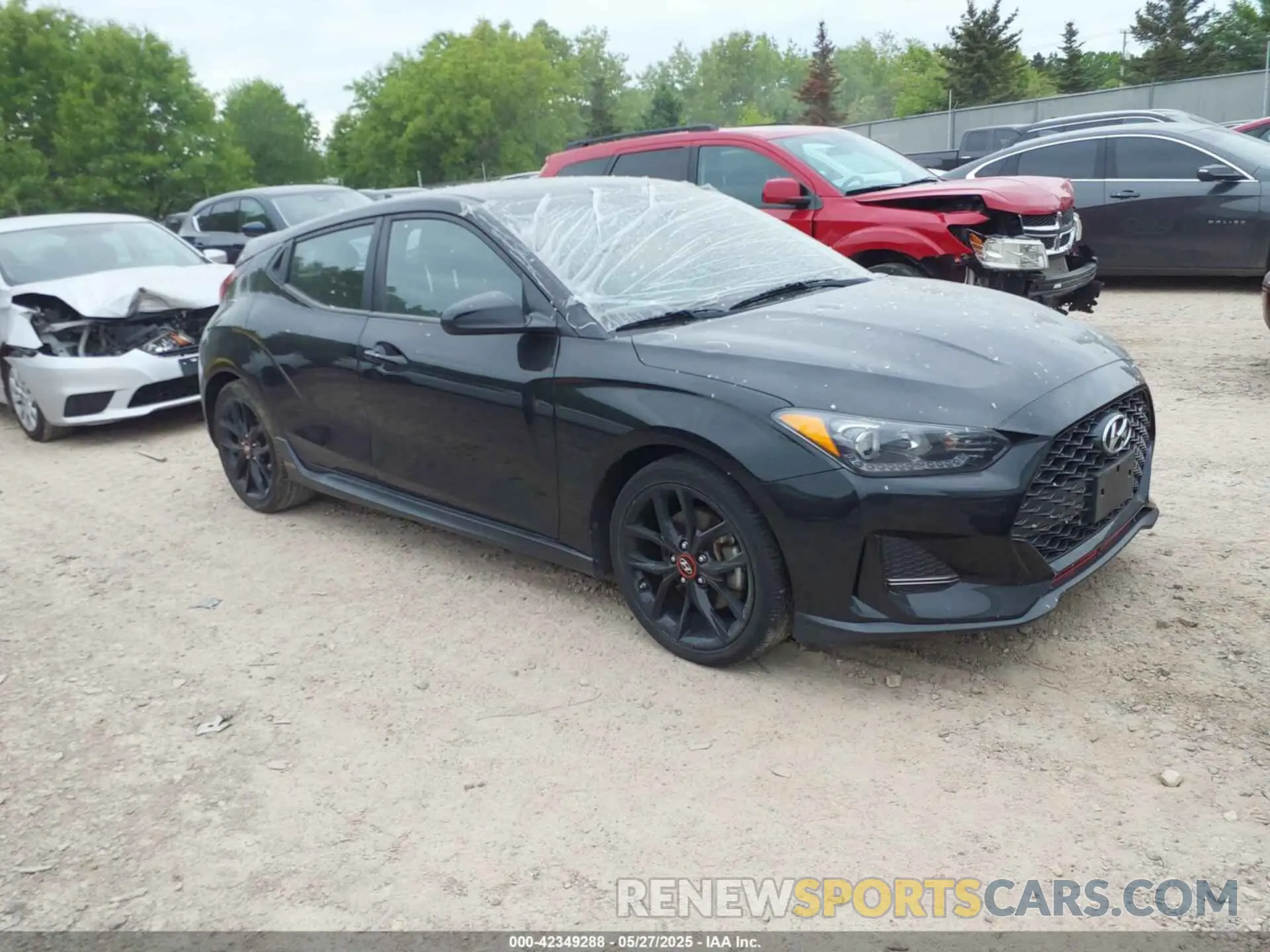 1 Photograph of a damaged car KMHTH6AB0KU008440 HYUNDAI VELOSTER 2019