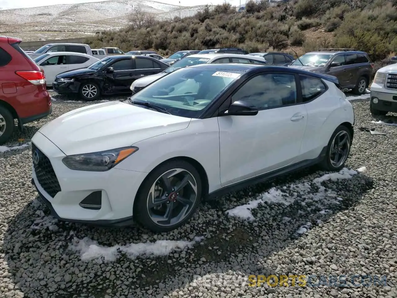 1 Photograph of a damaged car KMHTH6AB0KU015856 HYUNDAI VELOSTER 2019
