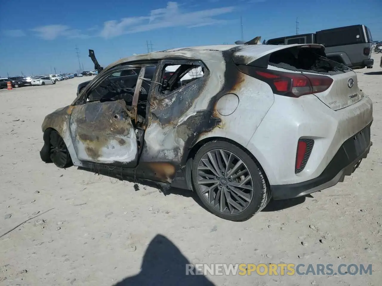 2 Photograph of a damaged car KMHTH6AB1KU007569 HYUNDAI VELOSTER 2019