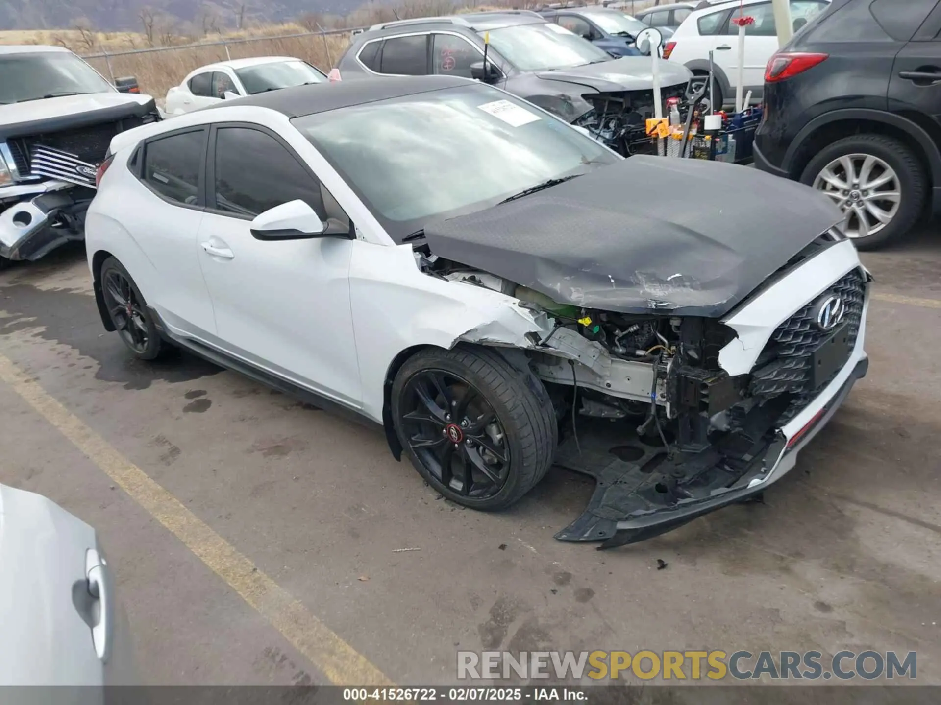 1 Photograph of a damaged car KMHTH6AB3KU020193 HYUNDAI VELOSTER 2019