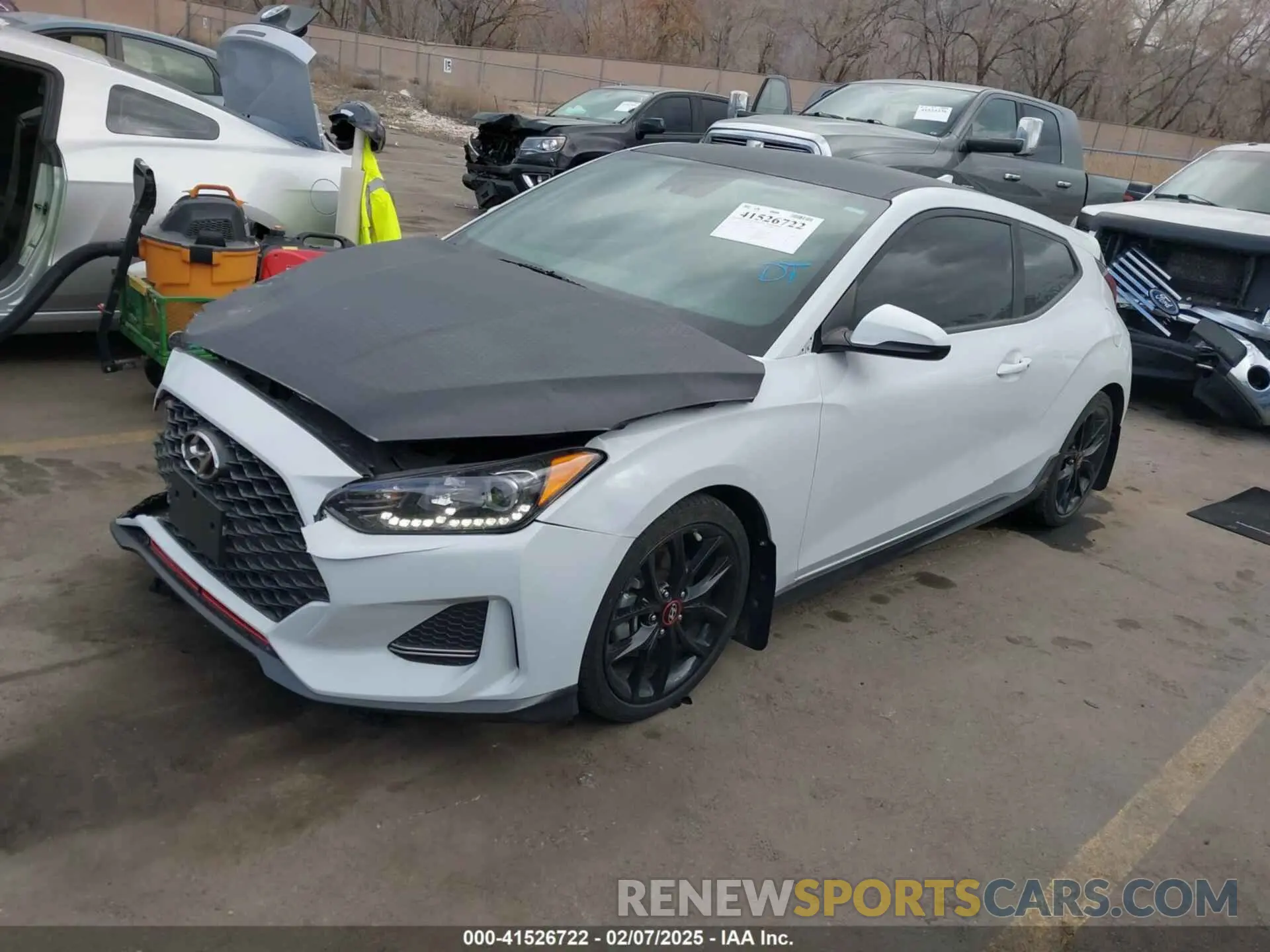 2 Photograph of a damaged car KMHTH6AB3KU020193 HYUNDAI VELOSTER 2019