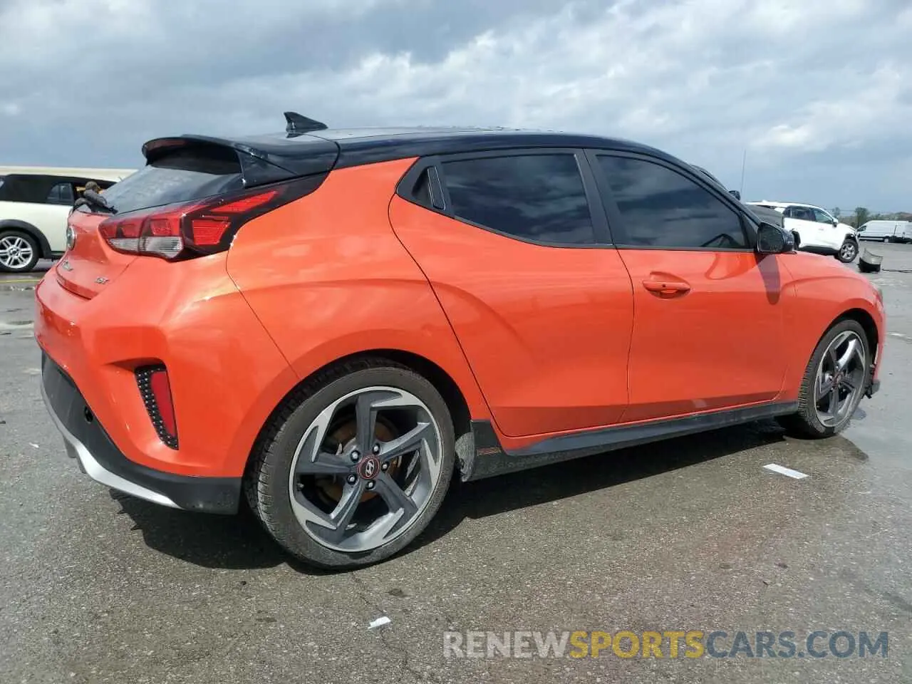 3 Photograph of a damaged car KMHTH6AB4KU002933 HYUNDAI VELOSTER 2019