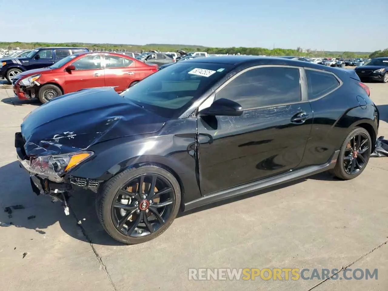 1 Photograph of a damaged car KMHTH6AB8KU016026 HYUNDAI VELOSTER 2019