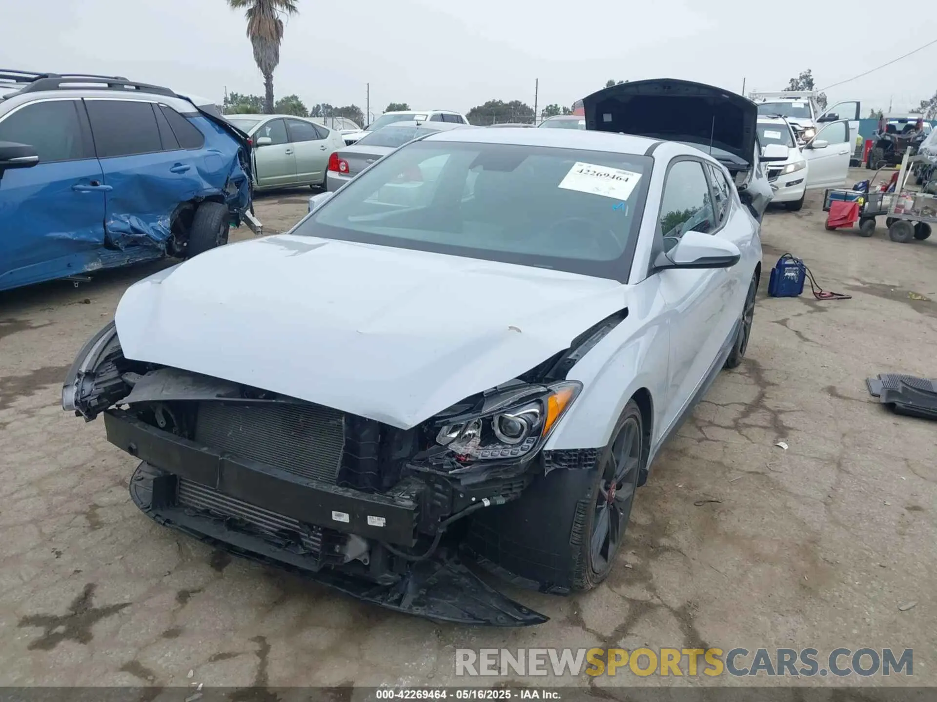 2 Photograph of a damaged car KMHTH6ABXKU007246 HYUNDAI VELOSTER 2019