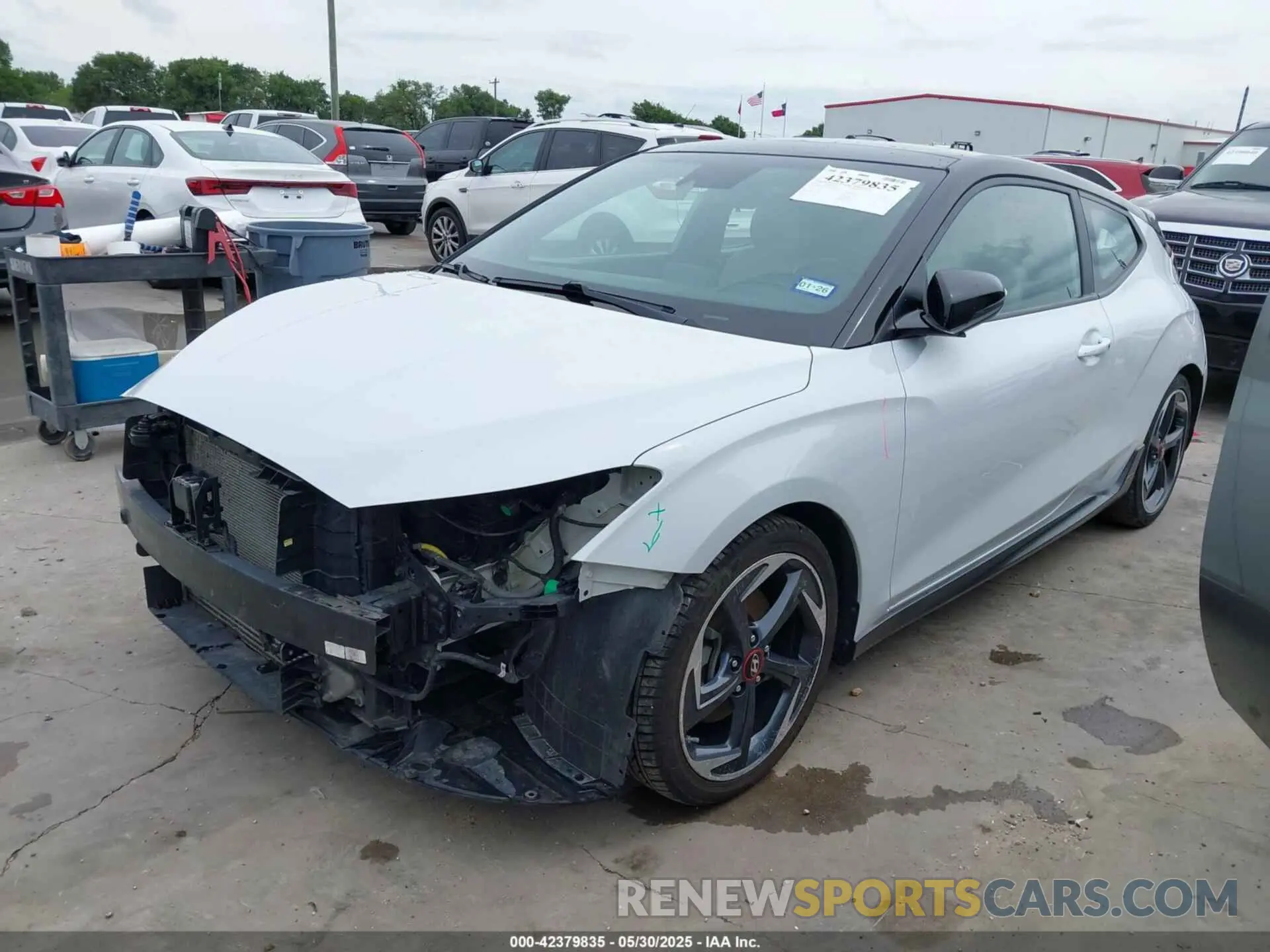 2 Photograph of a damaged car KMHTH6ABXKU012222 HYUNDAI VELOSTER 2019