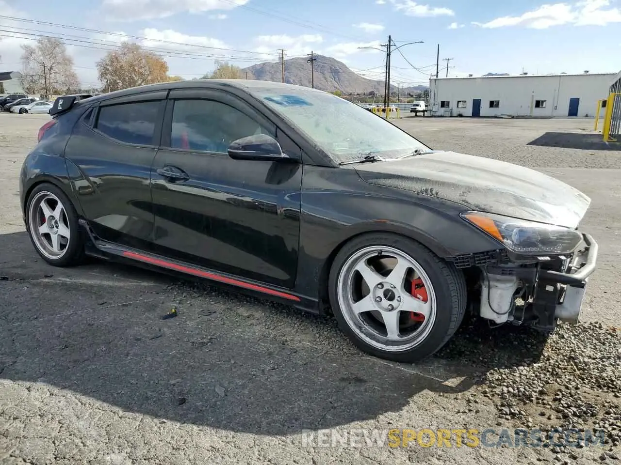 4 Photograph of a damaged car KMHT36AH6LU005983 HYUNDAI VELOSTER 2020