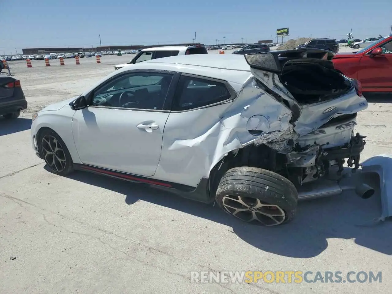 2 Photograph of a damaged car KMHT36AH7LU008410 HYUNDAI VELOSTER 2020