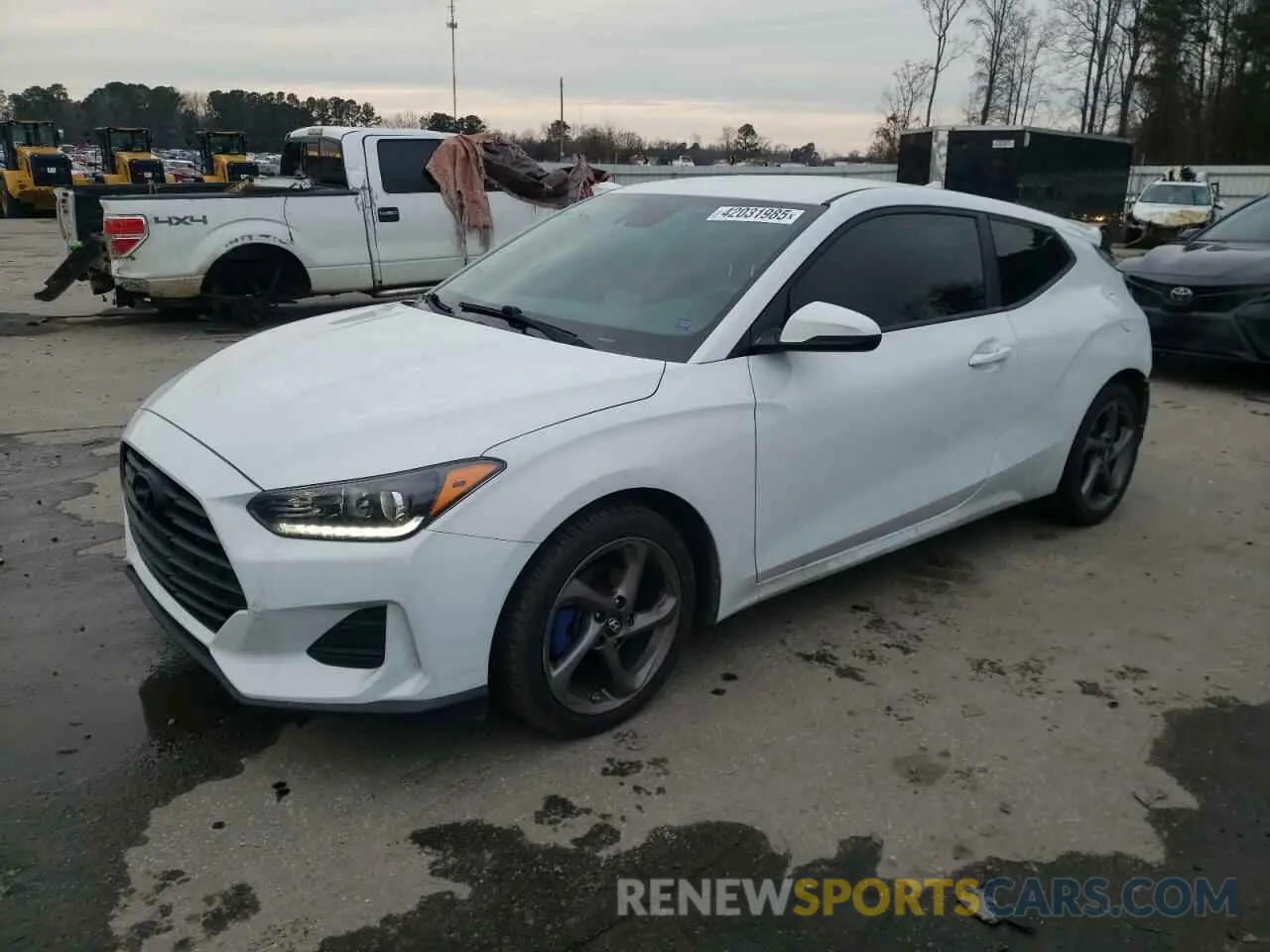 1 Photograph of a damaged car KMHTG6AF2LU022010 HYUNDAI VELOSTER 2020