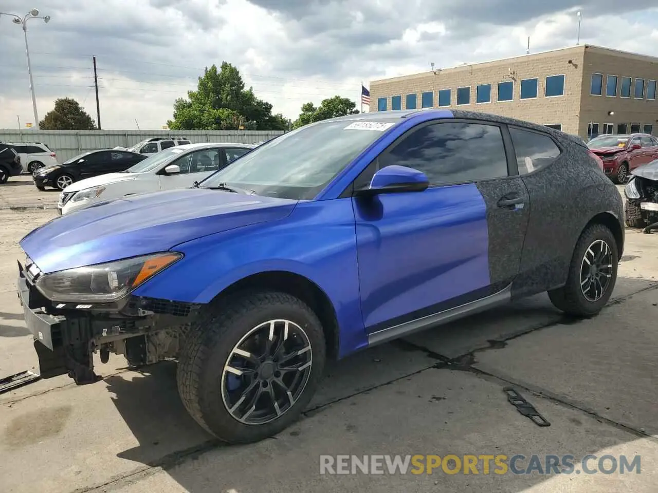 1 Photograph of a damaged car KMHTG6AF3LU026857 HYUNDAI VELOSTER 2020