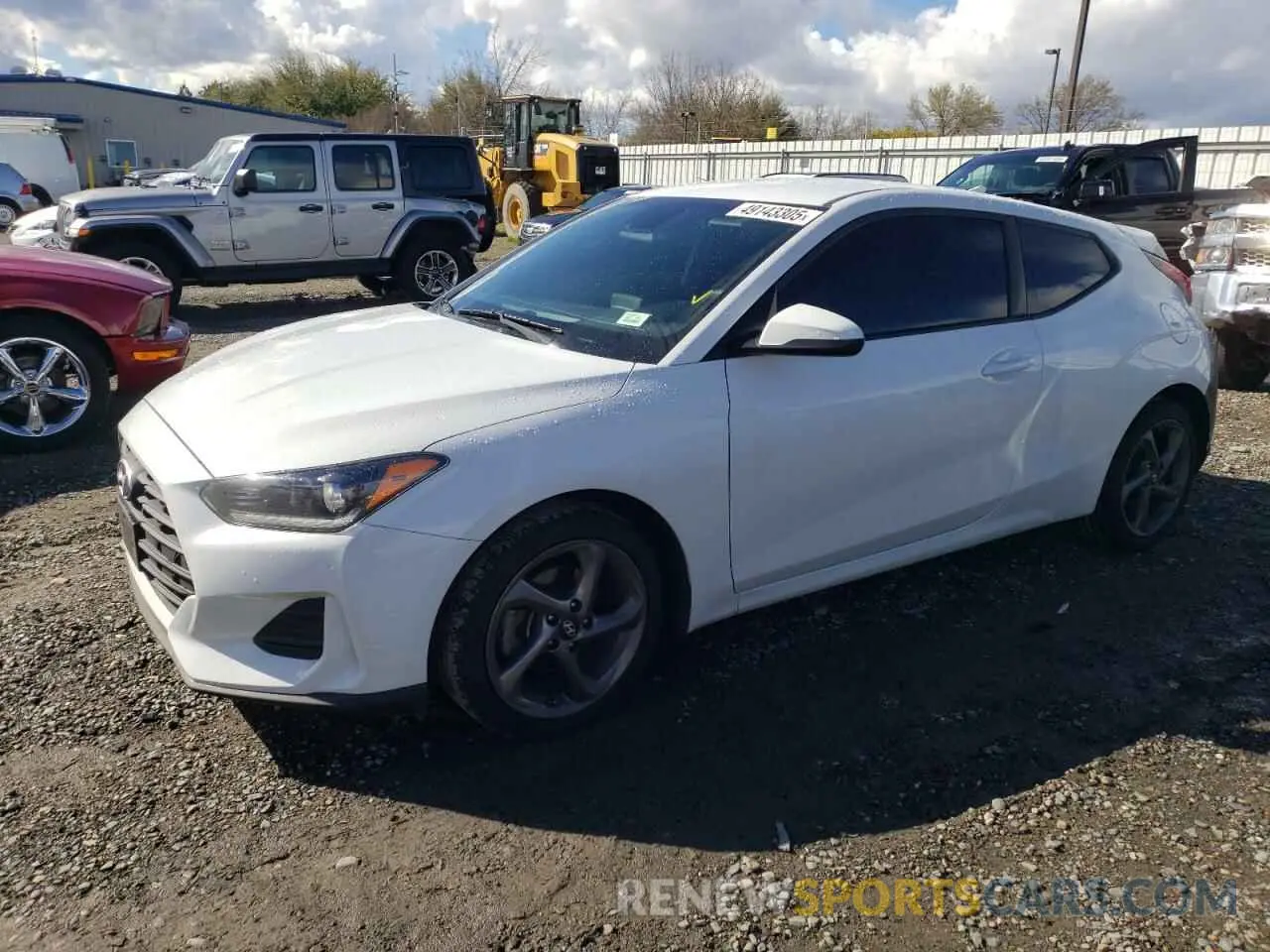 1 Photograph of a damaged car KMHTG6AF6LU030790 HYUNDAI VELOSTER 2020