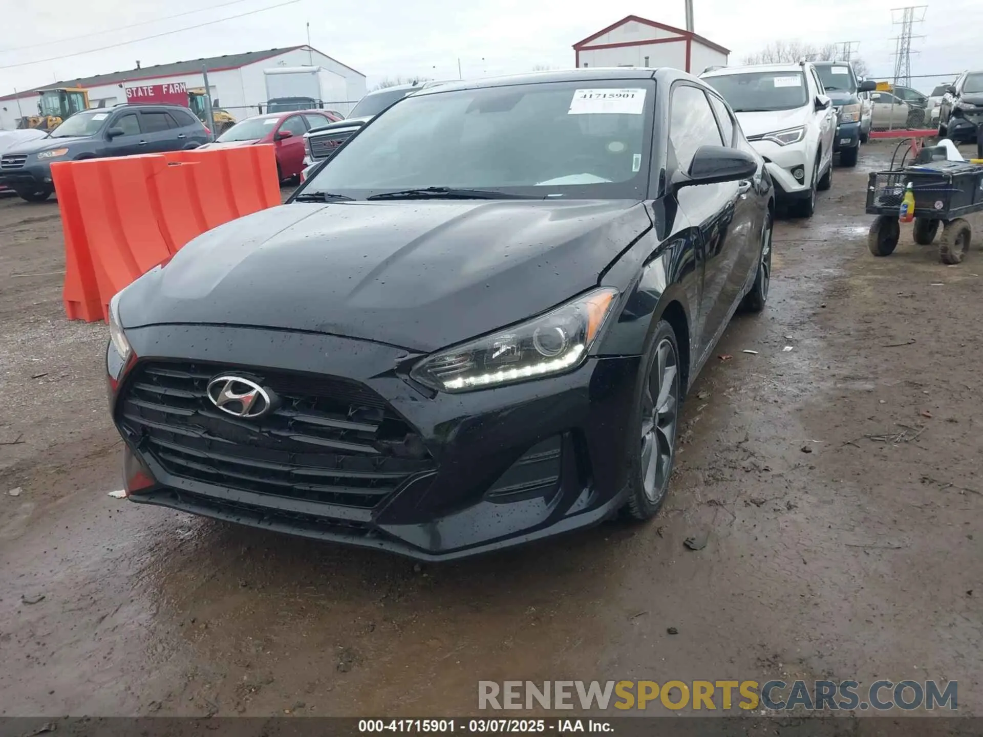 2 Photograph of a damaged car KMHTG6AF7LU022052 HYUNDAI VELOSTER 2020