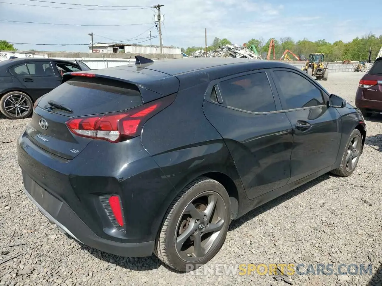 3 Photograph of a damaged car KMHTG6AFXLU031635 HYUNDAI VELOSTER 2020