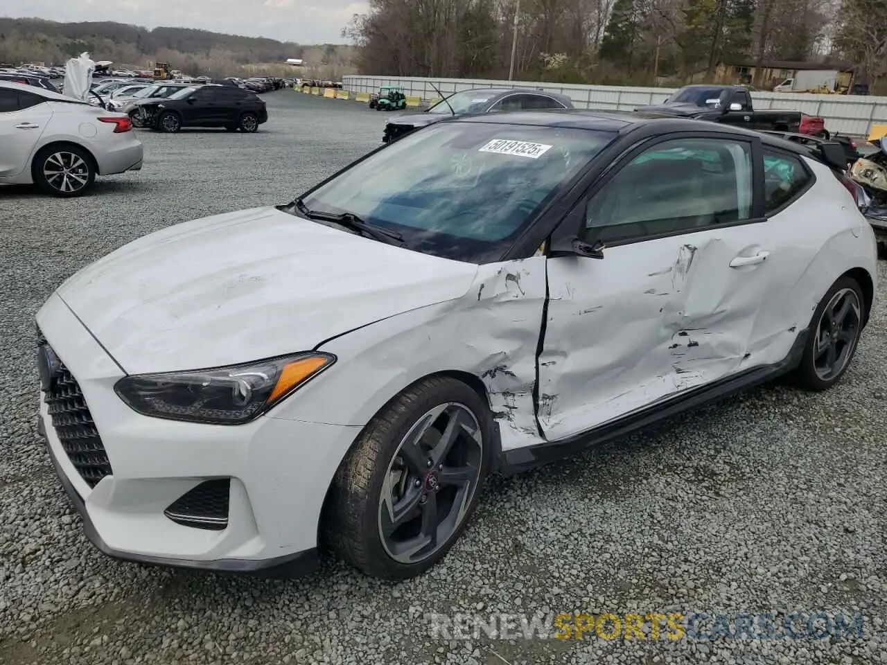 1 Photograph of a damaged car KMHTH6AB4LU027395 HYUNDAI VELOSTER 2020