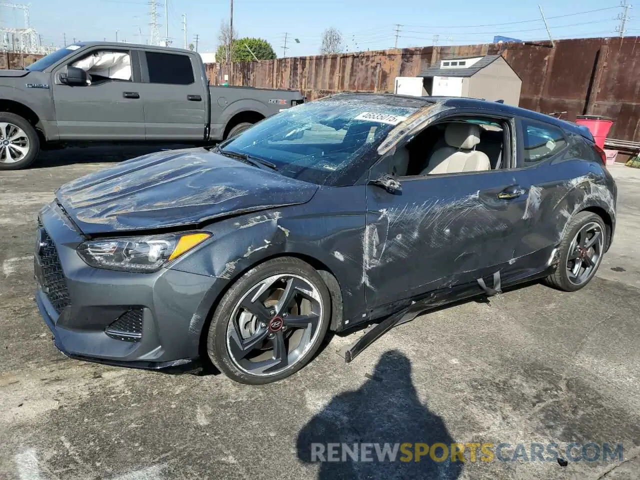 1 Photograph of a damaged car KMHTH6AB9LU030227 HYUNDAI VELOSTER 2020